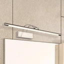 Sleek Tube Vanity Wall Light - Metal Led Bathroom Sconce In Nickel/Brushed Brass 18/21.5 Width