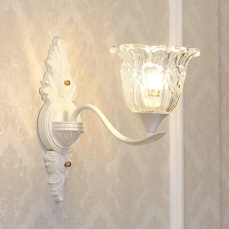 Sleek White Pendant Light Kit: Clear Crystal Flower Ceiling Chandelier For Dining Room 1 /