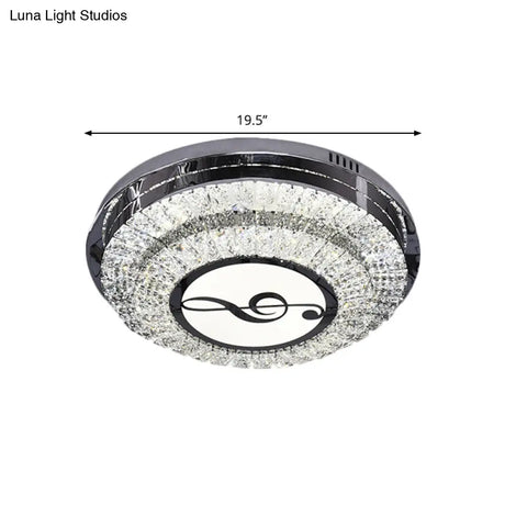 Stainless Steel Led Crystal Ceiling Lamp With Modern Design And Pattern Options