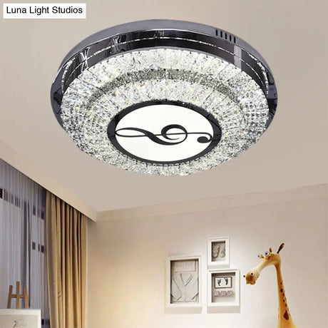 Stainless Steel Led Crystal Ceiling Lamp With Modern Design And Pattern Options