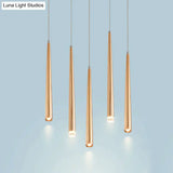 Starletts - Led Cone Pendant Light Gold