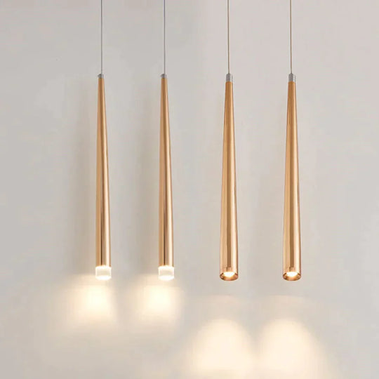 Starletts - Led Cone Pendant Light Gold