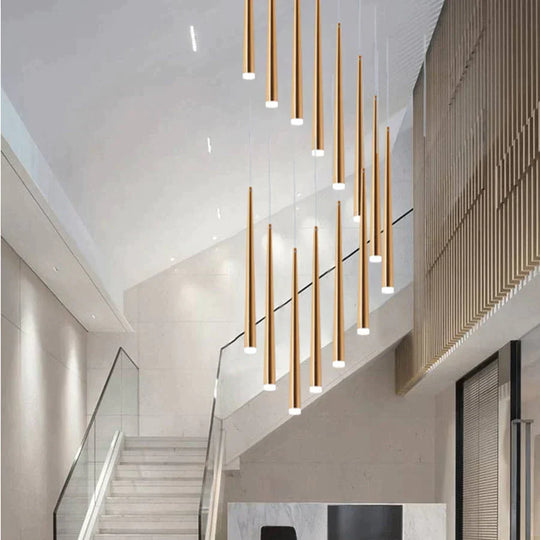 Starletts - Led Cone Pendant Light Gold