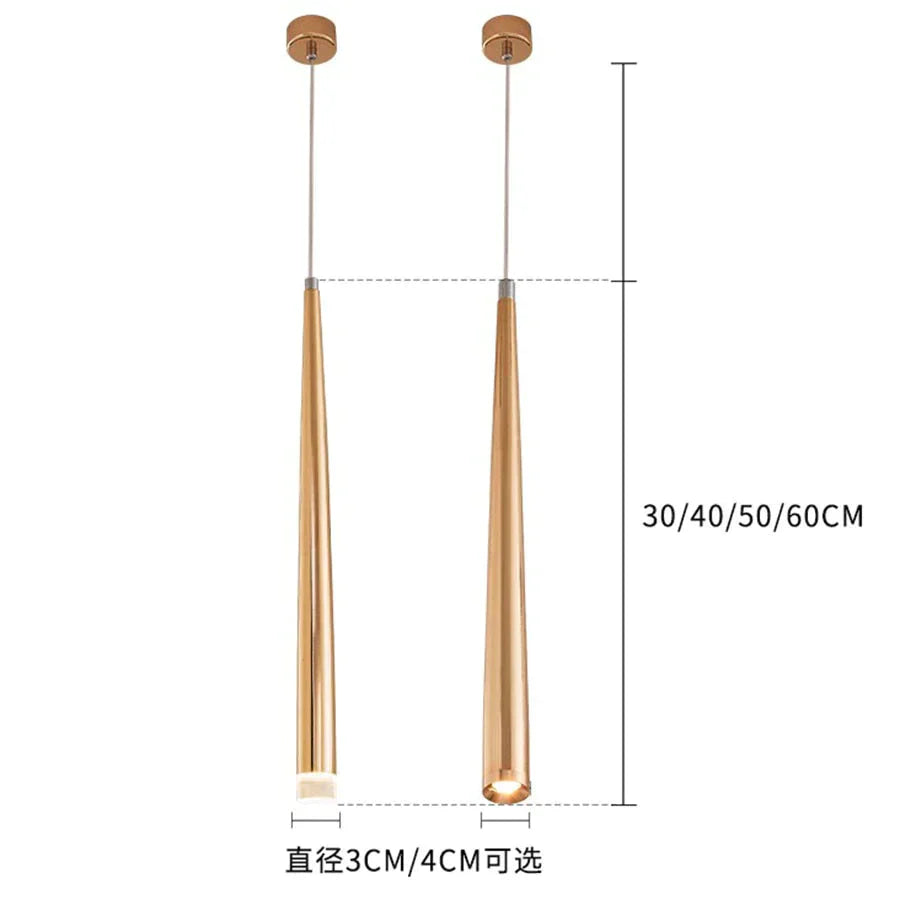 Starletts - Led Cone Pendant Light Gold