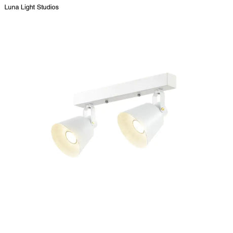 Stylish Bucket Ceiling Light Fixture - Rotatable Semi Flush Mount Lighting With 2/3/4 Lights