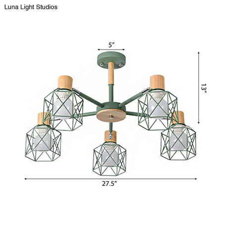 Stylish Macaron Ceiling Pendant: Metal Hanging Light For Nurseries