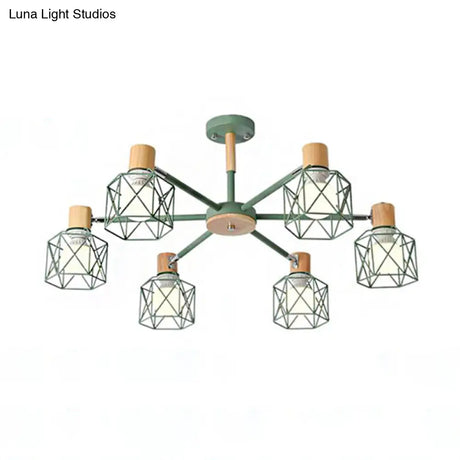 Stylish Macaron Ceiling Pendant: Metal Hanging Light For Nurseries