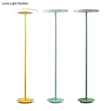 Stylish Nordic Metal Candy Colored Floor Lamp For Living Room