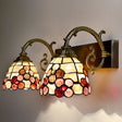 Tiffany Shell Shade Bathroom Sconce For Stylish Indoor Vanity Lighting 2 / Multi-Color