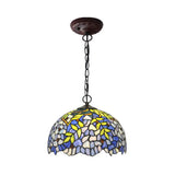 Tiffany Yellow Cut Glass Pendant Chandelier - Ideal For Kitchen 8’/12’/16’ W / 12’