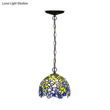 Tiffany Yellow Cut Glass Pendant Chandelier - Ideal For Kitchen 8’/12’/16’ W