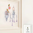 Traditional 1 Bulb Wall Sconce - Faceted Crystal Candlestick Light Fixture For Living Room In