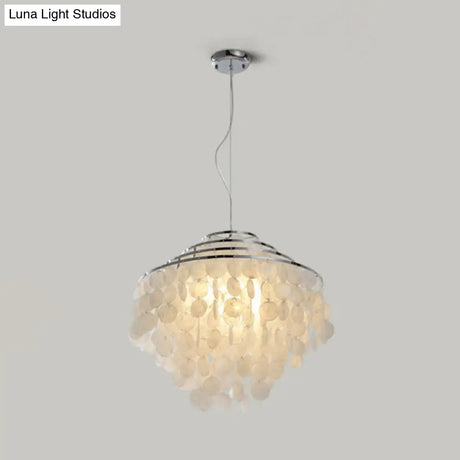 Traditional Shell Hanging Chandelier For Restaurant Ceiling Lighting