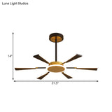 Trapezoid Living Room Chandelier Lamp - Metallic 31.5/39/47 W Led Pendant Light Modern Gold Finish