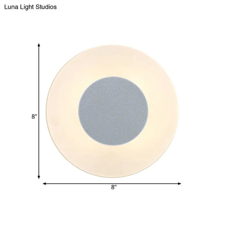 Ultra Thin Acrylic Led Wall Sconce In Warm/White/Natural Light - Minimalist Design