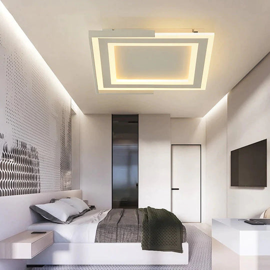 Ultra-thin Surface Mounted Modern LED Ceiling Lights Square Acrylic Ceiling Lamp