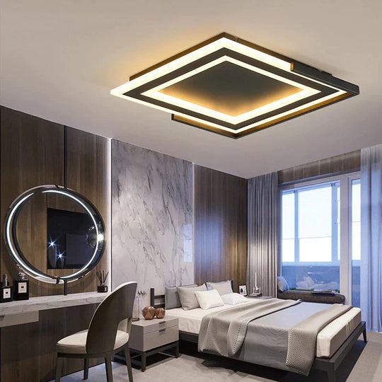 Ultra-thin Surface Mounted Modern LED Ceiling Lights Square Acrylic Ceiling Lamp