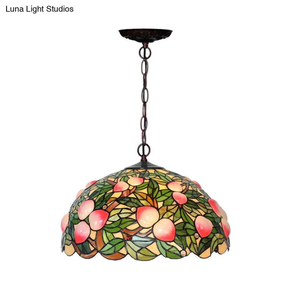 Victorian Peach Bronze Cut Glass Chandelier Pendant Light - 1/2/3 Lights Pink Dining Room Décor