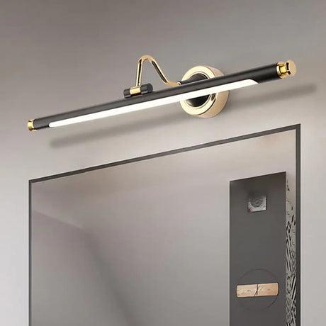 Vintage Adjustable Metal Picture Light In Gold And Black For Bath Vanity Lighting Gold-Black / 16