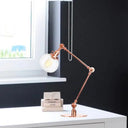 Vintage Amber/Clear Glass Table Lamp With Global Styling For Bedroom 1-Light Black/Bronze Finish