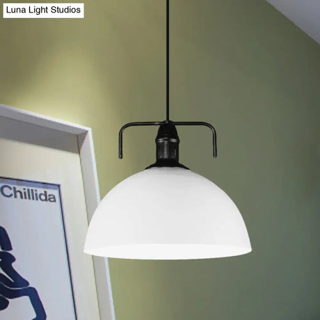 Vintage Blue/Green Metal Pendant Light - 12’/14’/16’ Wide 1-Light Indoor Hanging Ceiling With Cord