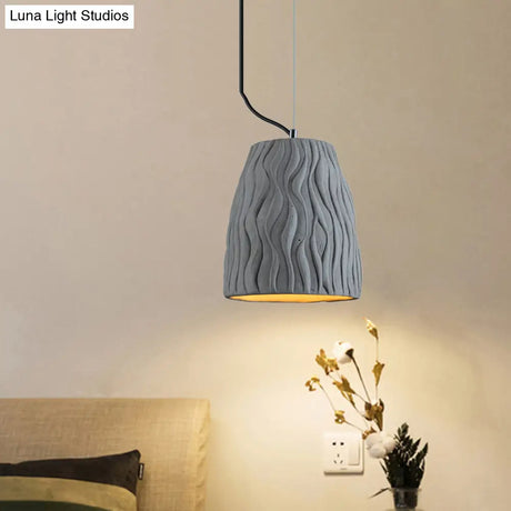 Vintage Cement Grey Dome Ceiling Light Coffee House Hanging Lamp Fixture 1 Head 6’ Or 10’ Wide