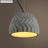 Vintage Cement Grey Dome Ceiling Light Coffee House Hanging Lamp Fixture 1 Head 6’ Or 10’ Wide