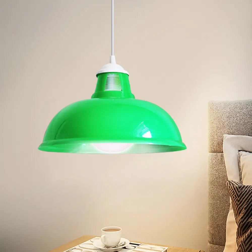 Vintage Coin Pattern Pendant Light With Acrylic Shade - 1 Bulb Ceiling Fixture For Restaurant