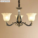 Vintage Gold-Black Chandelier Pendant Light For Dining Room Decor
