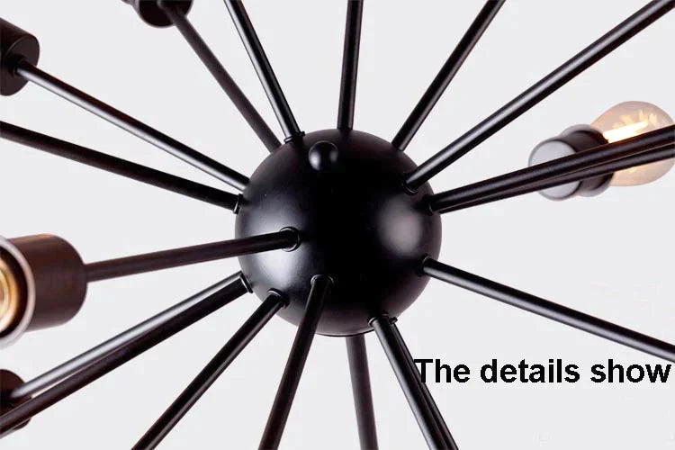 Vintage Industrial Pendant Light 12/16/18/20 Head Sputnik Lamp