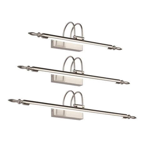Vintage Led Rotatable Tube Wall Light For Bath Vanities - Metal Mounted Lighting Nickel / 22 White