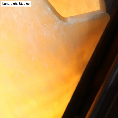 Vintage Marble Bronze Cylinder Sconce Light For Balcony With Rectangle Backplate