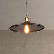 Vintage Retro Black Metal Suspension Lamp With Conic Shade - Pulley Ceiling Fixture