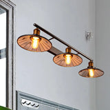 Vintage Style Black Metal Sconce Lighting - 2/3 Bulbs Cone Shade Wall Mount Light Perfect For
