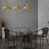 Vintage Style Brass Hanging Lamp With Ridged Bowl Shade - 1 Head Pendant Lighting For Dining Tables
