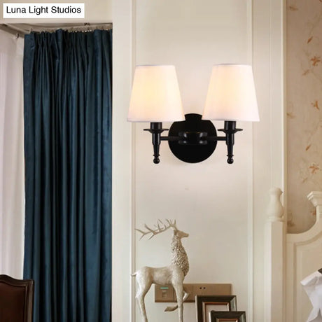 Vintage Style Bucket Shade Wall Mounted Lamp For Corridors