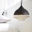 Vintage Style Metal Pendant Light - Dome Shade Restaurant Hanging Fixture Rust