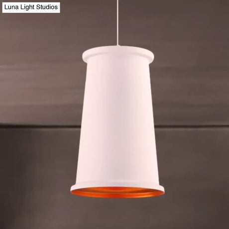Vintage Style Pendant Light With Metal Shade | 1 Bulb Suspension Lighting For Dining Room In