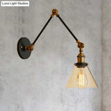 Vintage Style Wall Sconce With Clear Glass And Satin Brass Chrome Or Antique Finish - Perfect For