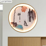 Vintage Zen/Hills Aluminum Wall Sconce With Led Lighting For Restaurants
