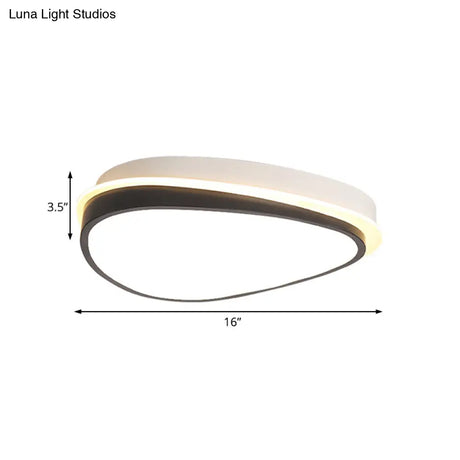 Waterdrop Acrylic Flush Ceiling Light - Minimalist Led 16’/19.5’/23.5’ Wide Warm/White