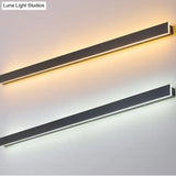 Waterproof Outdoor Wall Lamp Led Long Ip65 Aluminum Light Garden Villa Porch Sconce 110V 220V