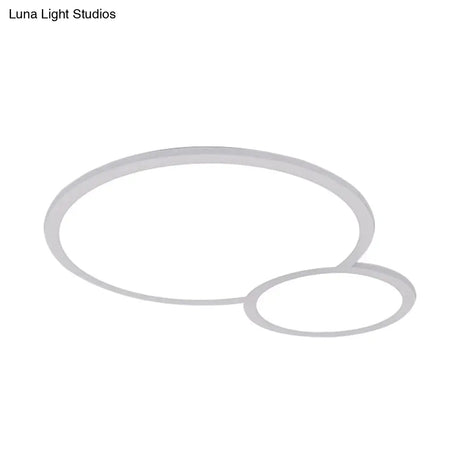 White Acrylic Led Snowman Ceiling Lamp For Retail Stores