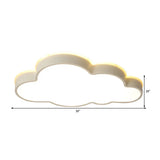 White Cloud Slim Led Ceiling Light - Elegant & Modern Aesthetic For Adult Baby Room
