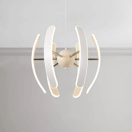 White Globe Pendant Chandelier - Postmodern Acrylic 1 Light Integrated Led