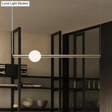 White/Gold Glass Chandelier Lamp - Modernist Design Led Ceiling Pendant Light With