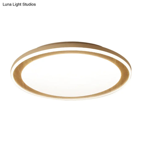 White Led Flush Ceiling Light - Modern & Simple Acrylic Lamp For Study Room Kitchen
