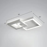 White Nordic Led Ceiling Light Fixture For Modern Living Rooms / 25’