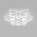 Wide Leaf Flush Ceiling Light - Simple Acrylic Led Mount Fixture In Warm/White/Natural 31.5’/39